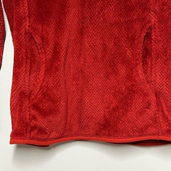 Patagonia Womens Re-Tool Snap-T Fleece Pullover Sweater Rust Red Sz S - Picture 6 of 6